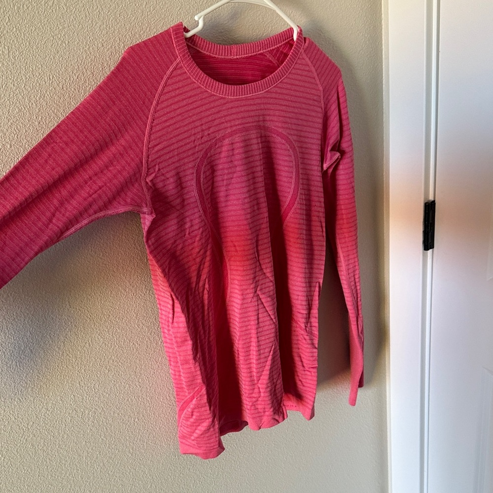 lululemon athletica Pink Long Sleeve Top